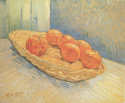 Still Life:Basket with Six Oranges (nn04)